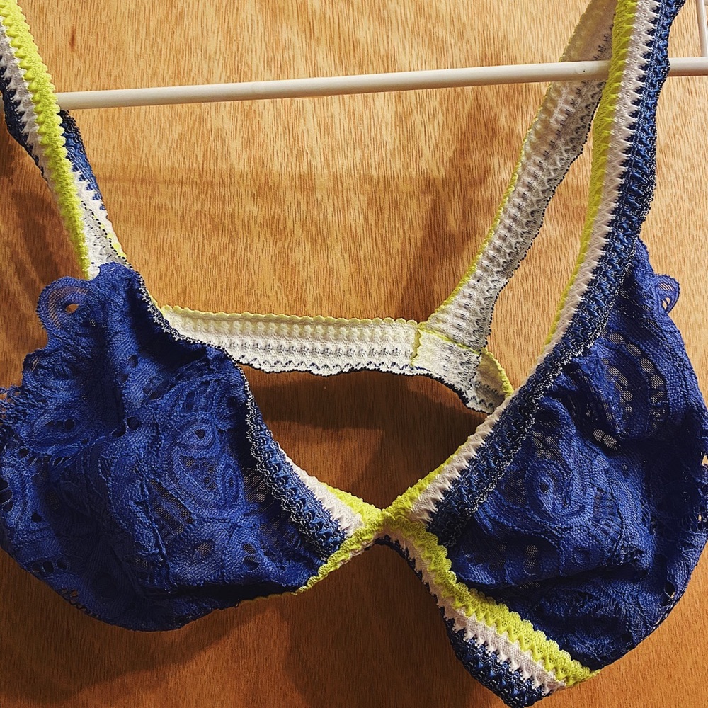 blue free people bralette